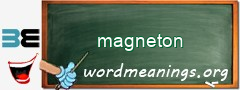 WordMeaning blackboard for magneton